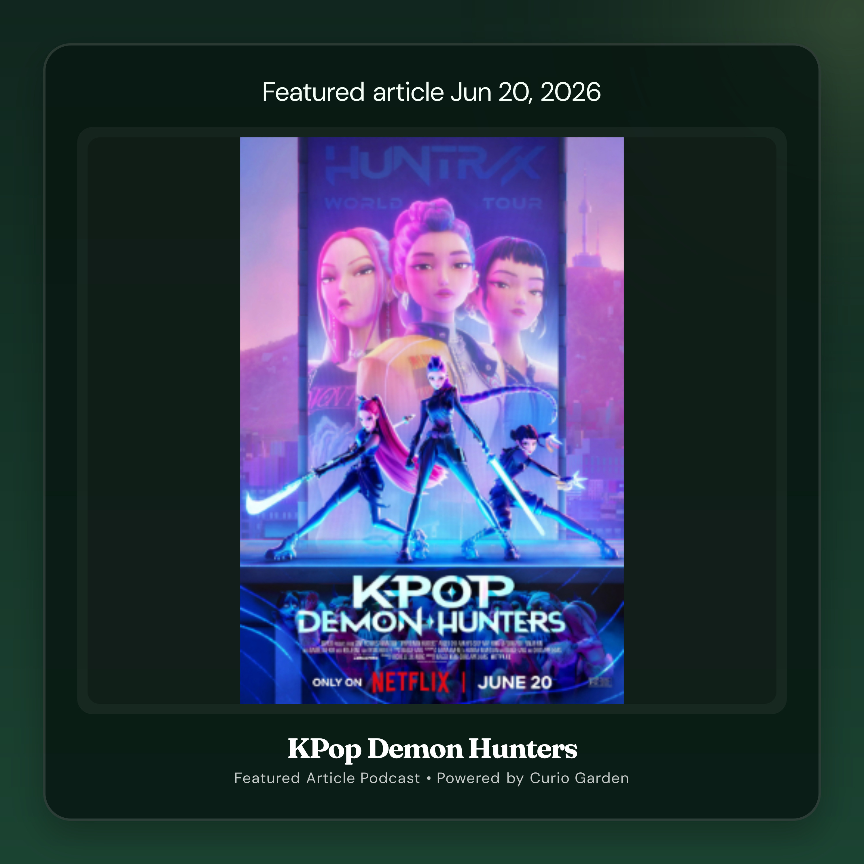 Artwork for KPop Demon Hunters