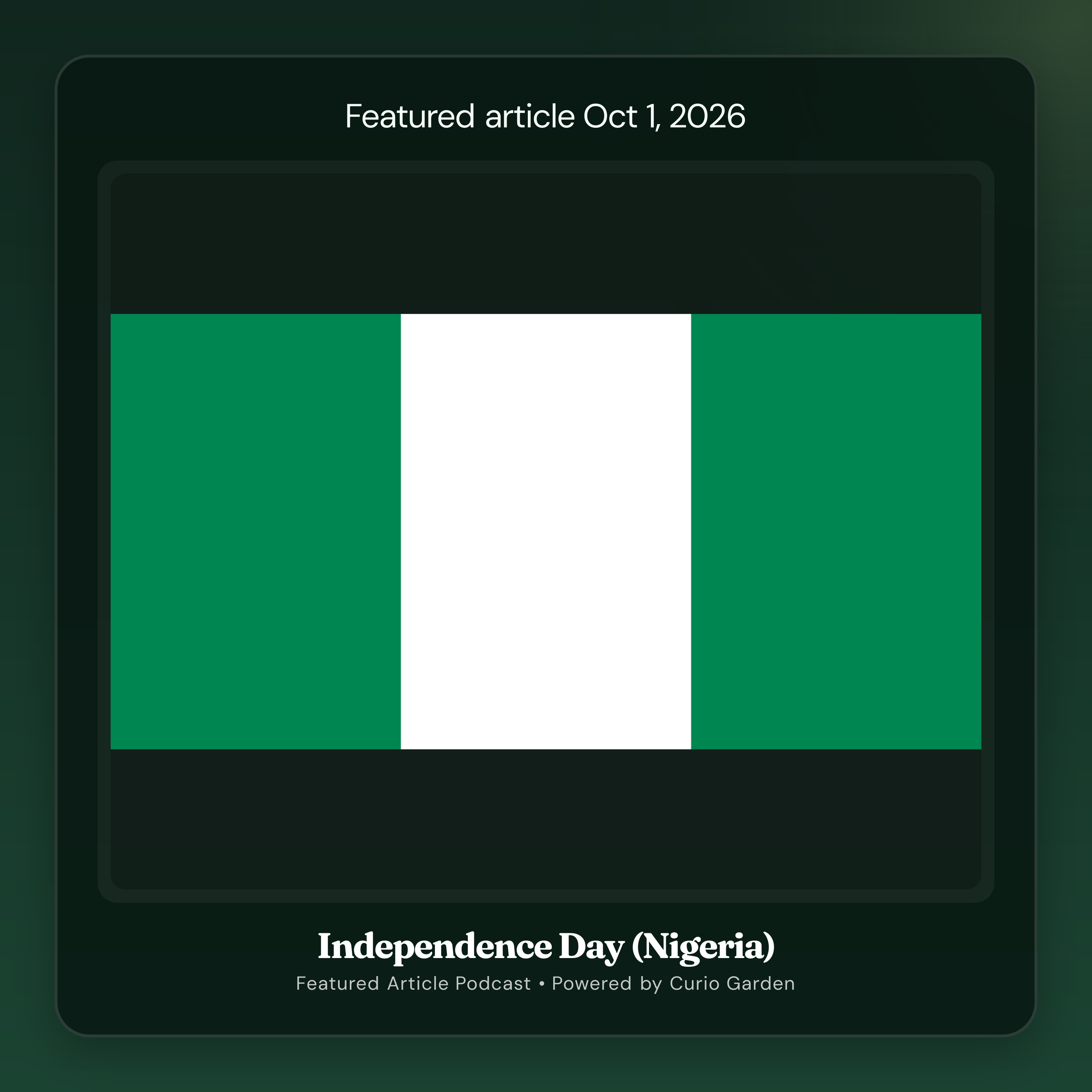 Artwork for Independence Day (Nigeria)