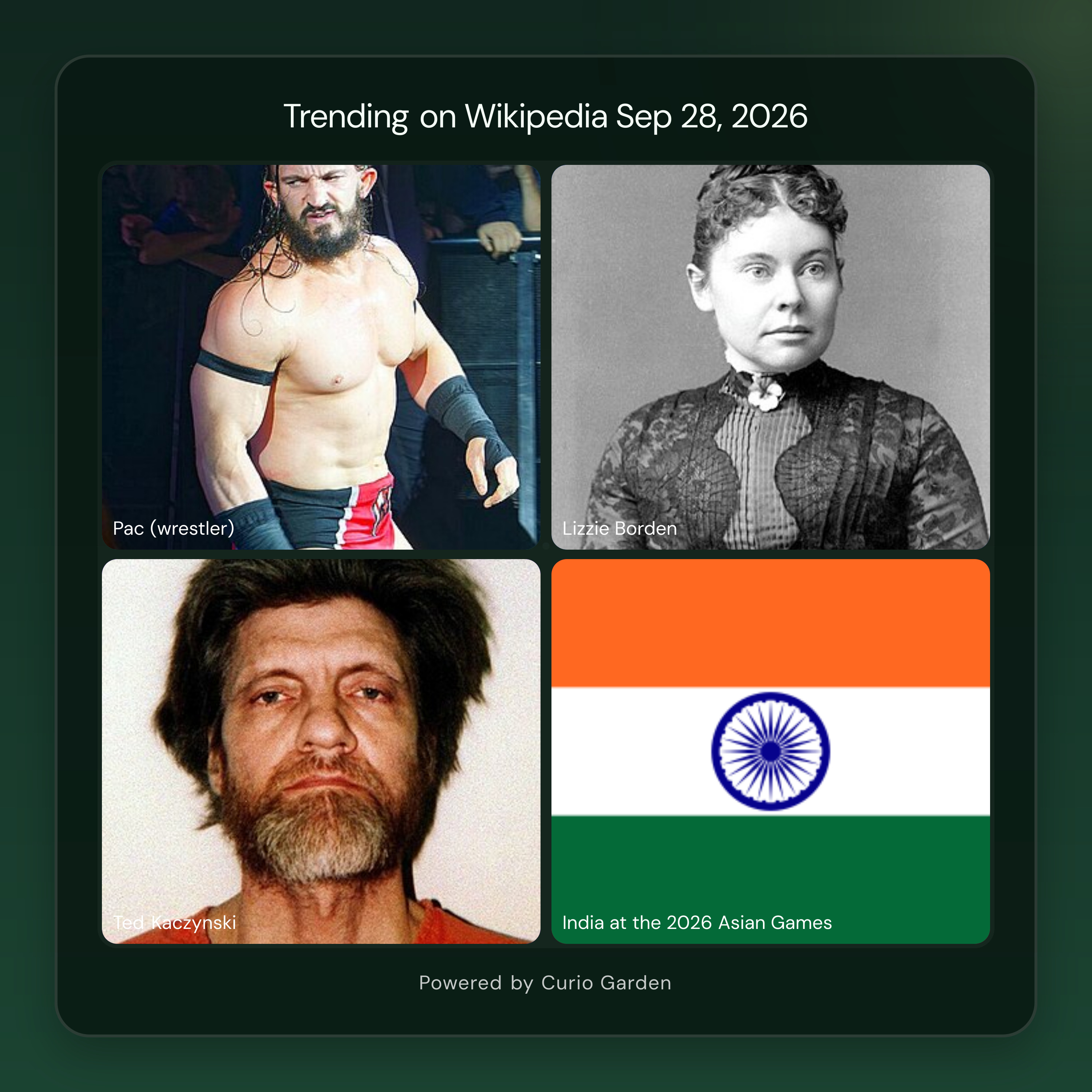 Artwork for Deaths, farewells, new dramas and live sport drive today’s Wikipedia trends