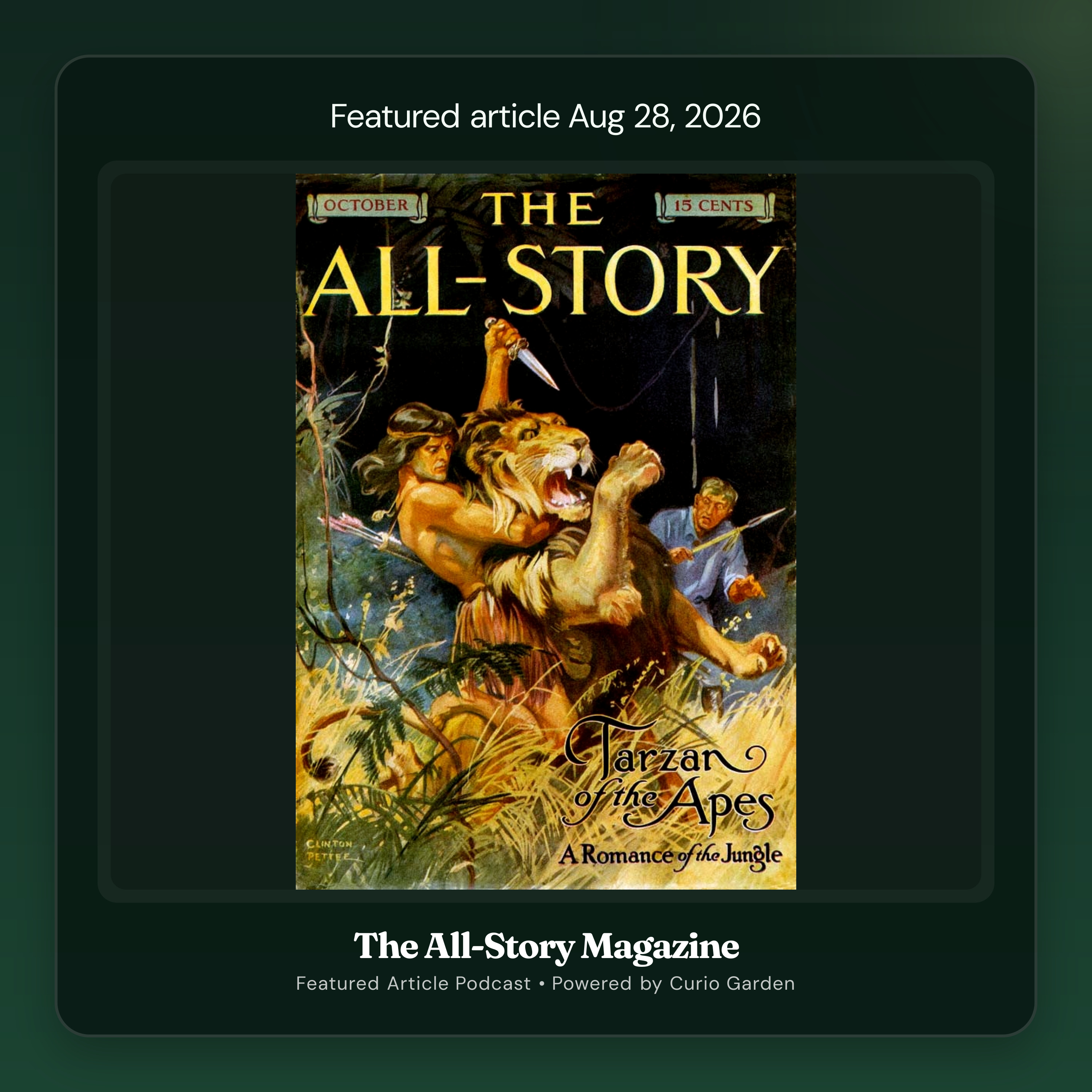 Artwork for The All-Story Magazine