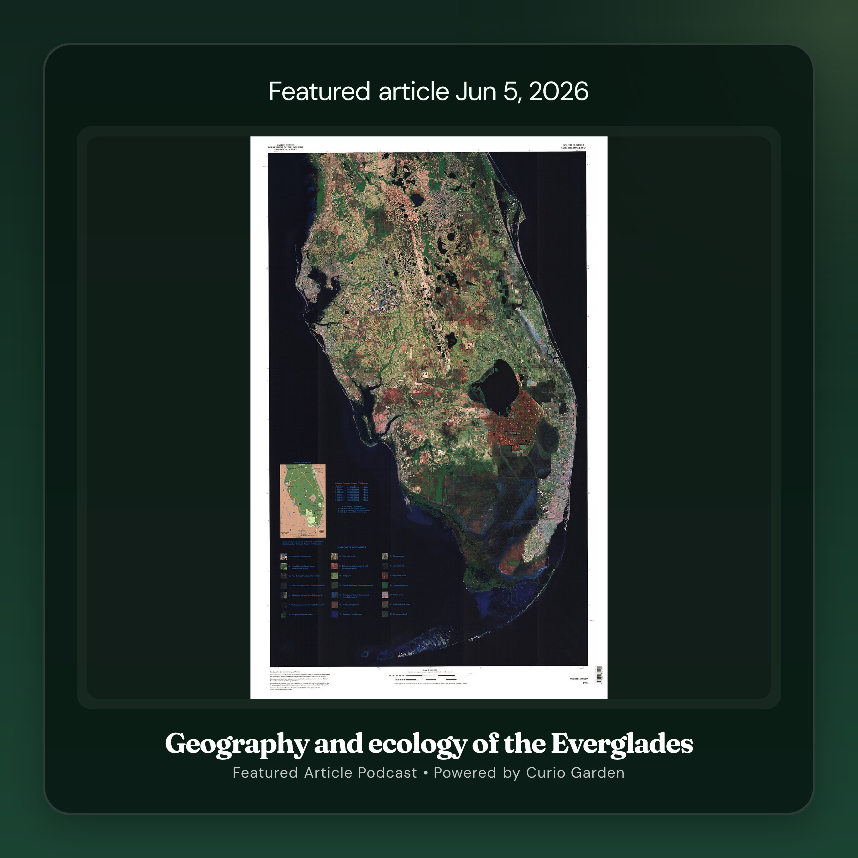 Artwork for Geography and ecology of the Everglades