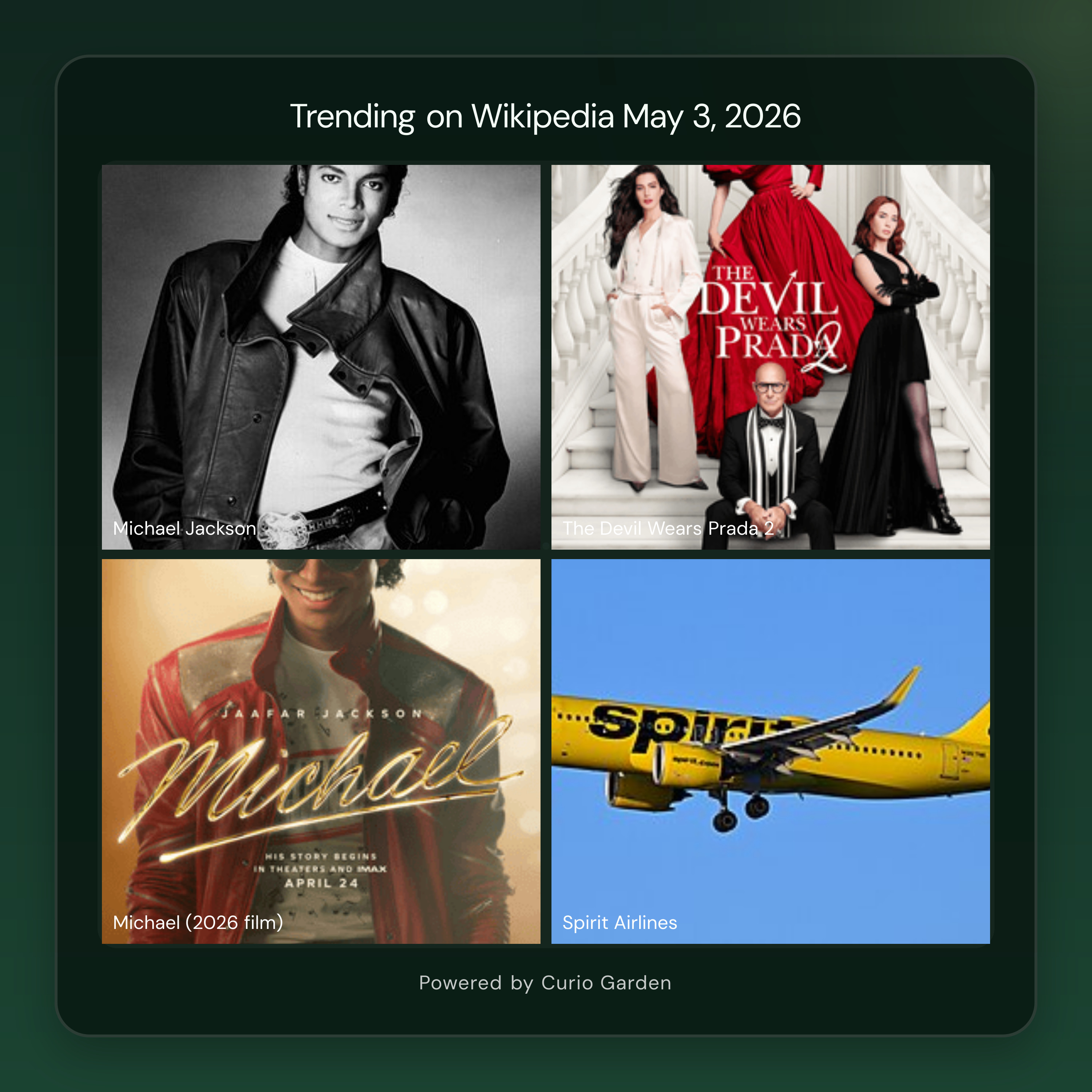 Artwork for Michael Jackson Biopic Dominates, Devil Wears Prada 2 Opens Big, and Spirit Airlines Shuts Down