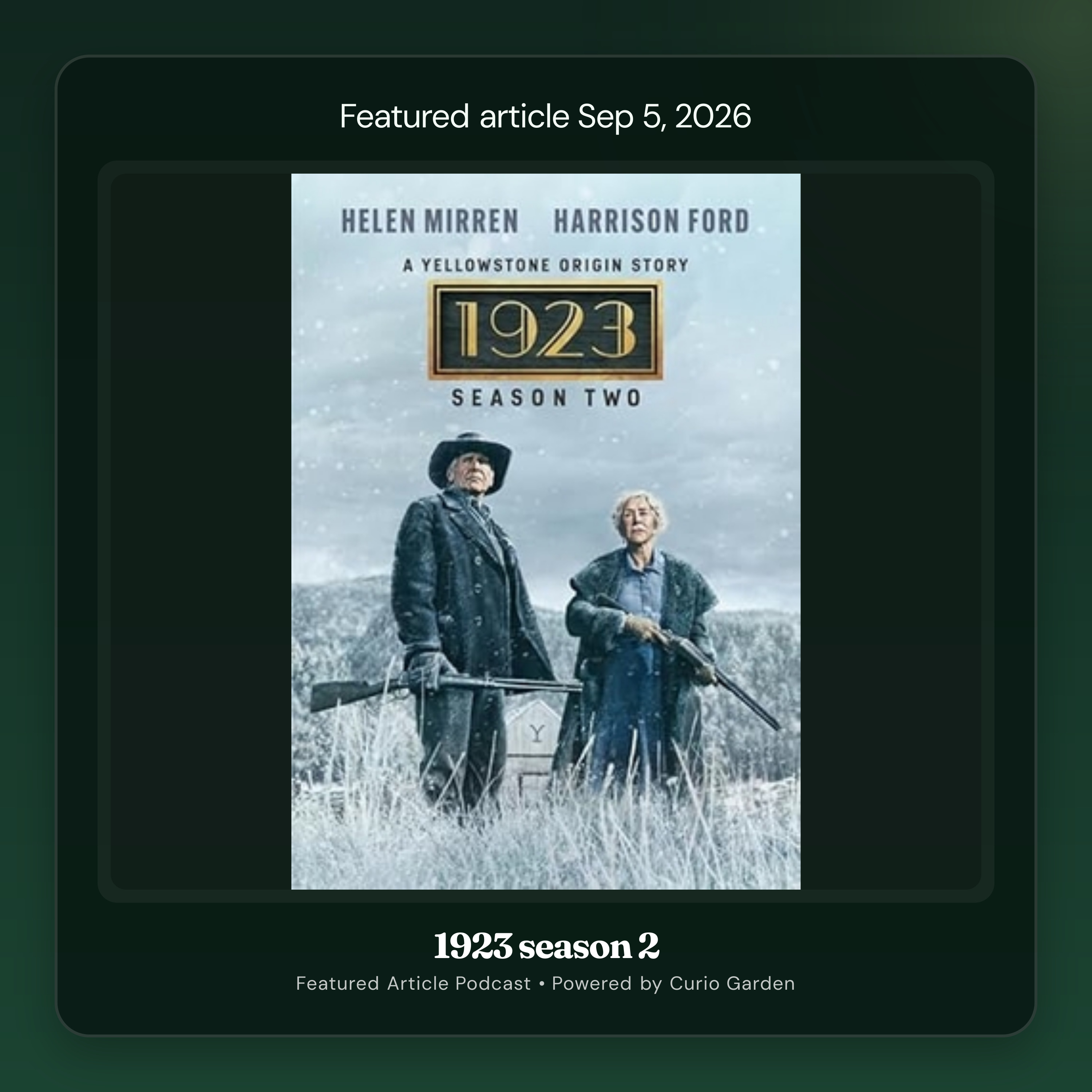 Artwork for 1923 season 2