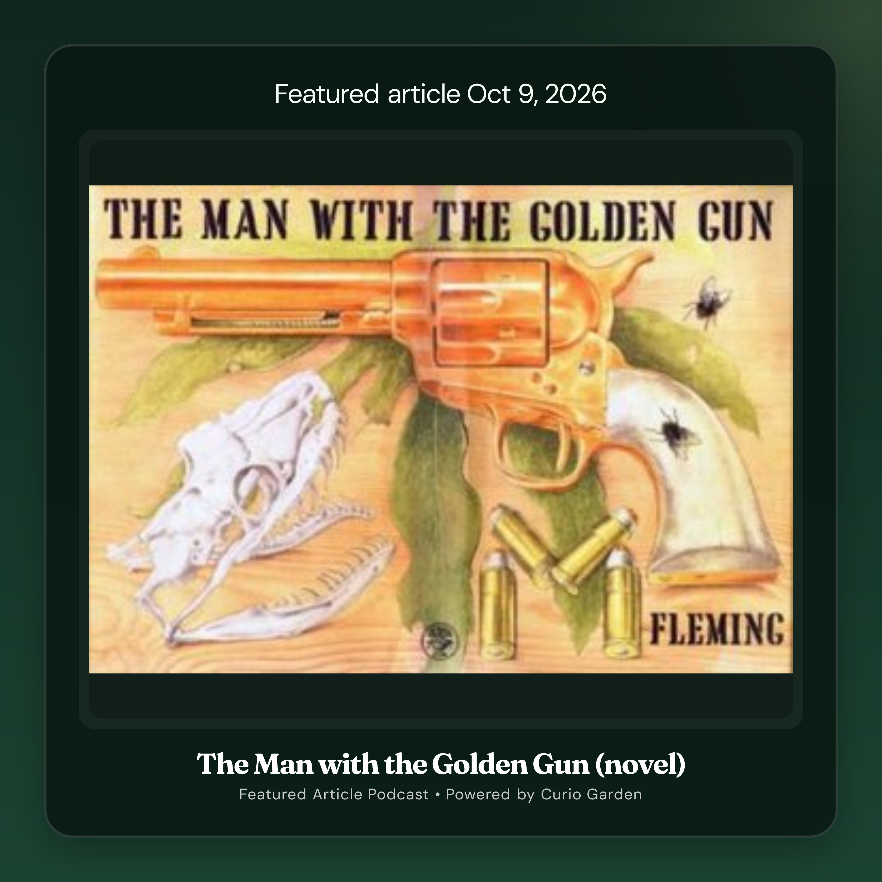 Artwork for The Man with the Golden Gun (novel)