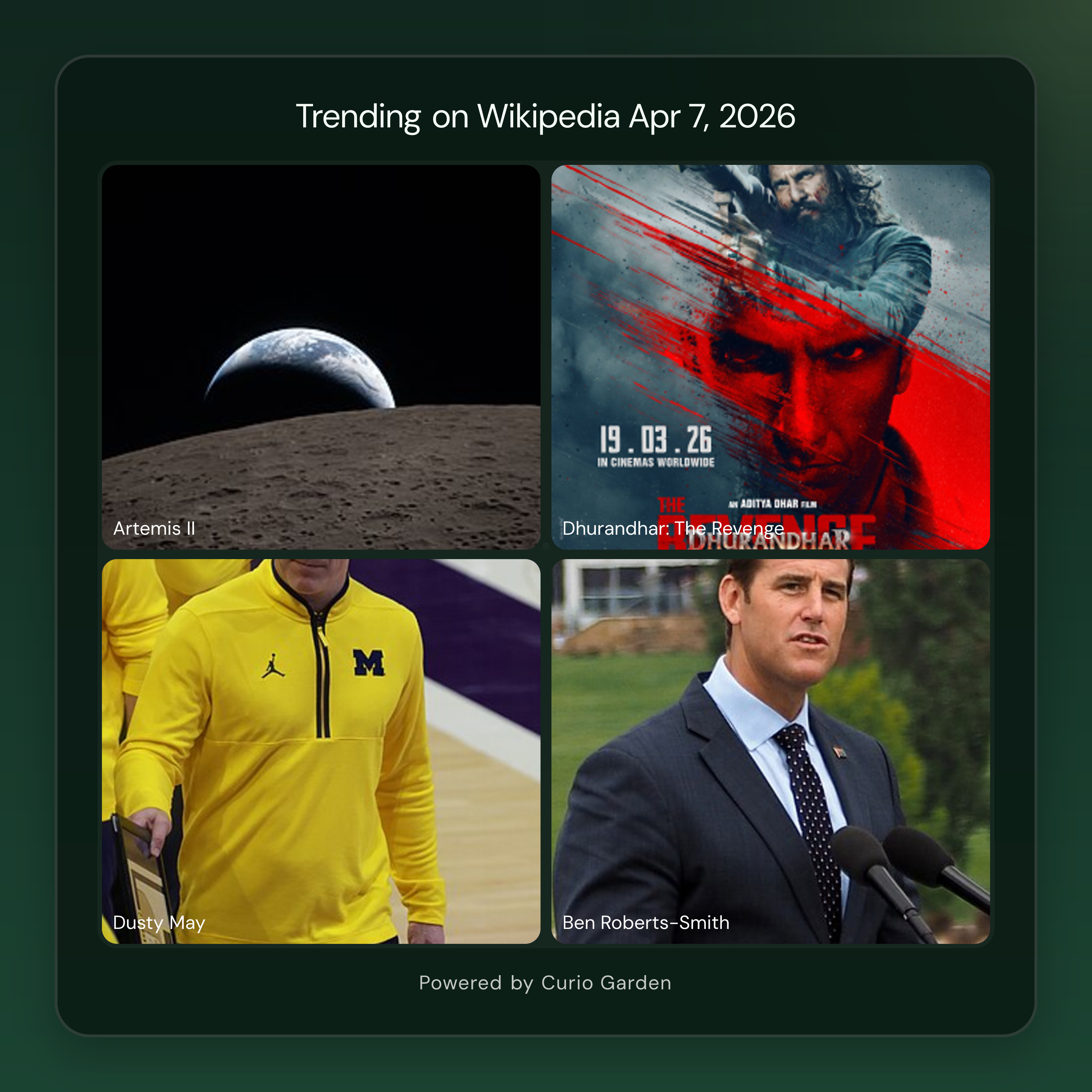 Artwork for Artemis II Makes Historic Lunar Flyby as Global Events Dominate Headlines