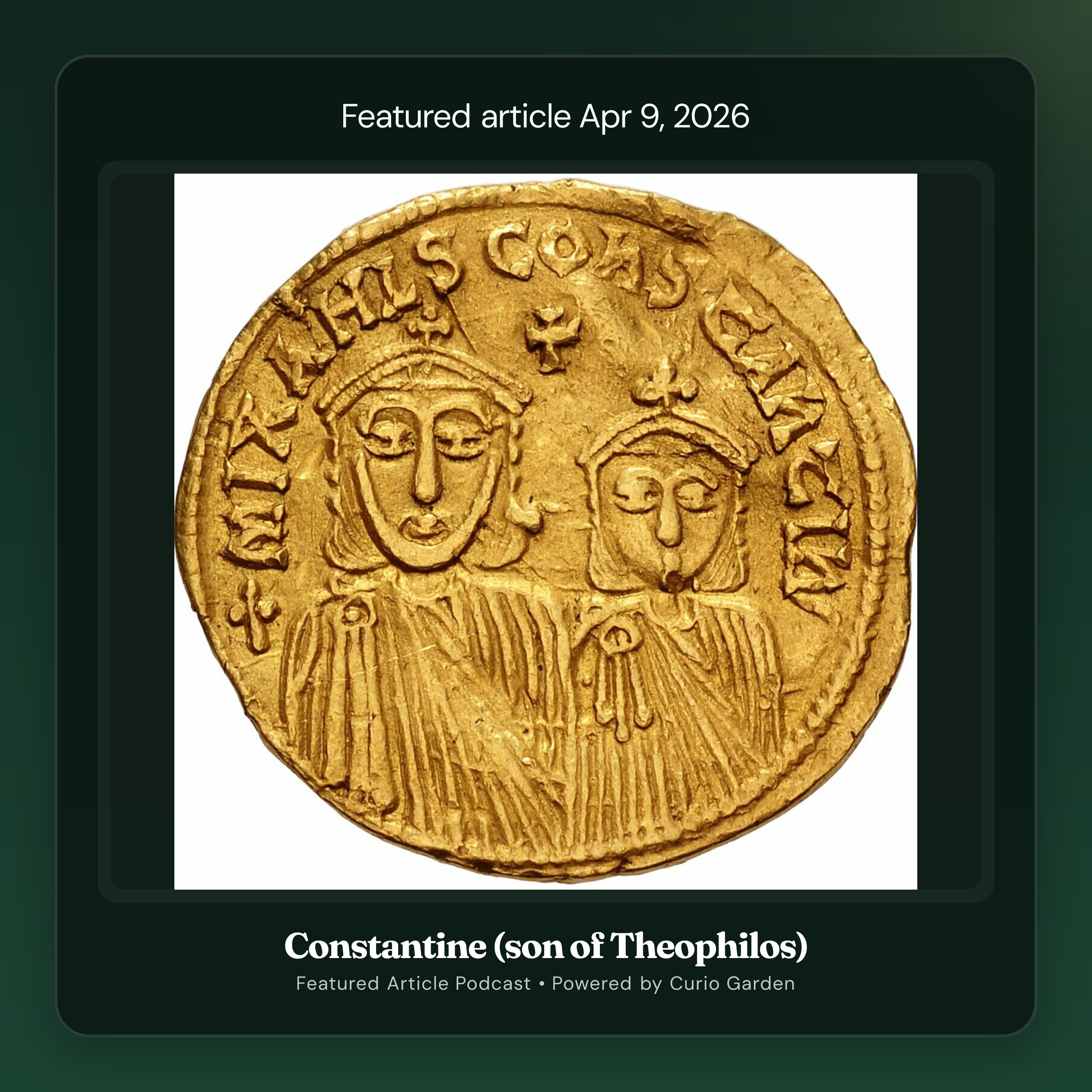 Artwork for Constantine (son of Theophilos)