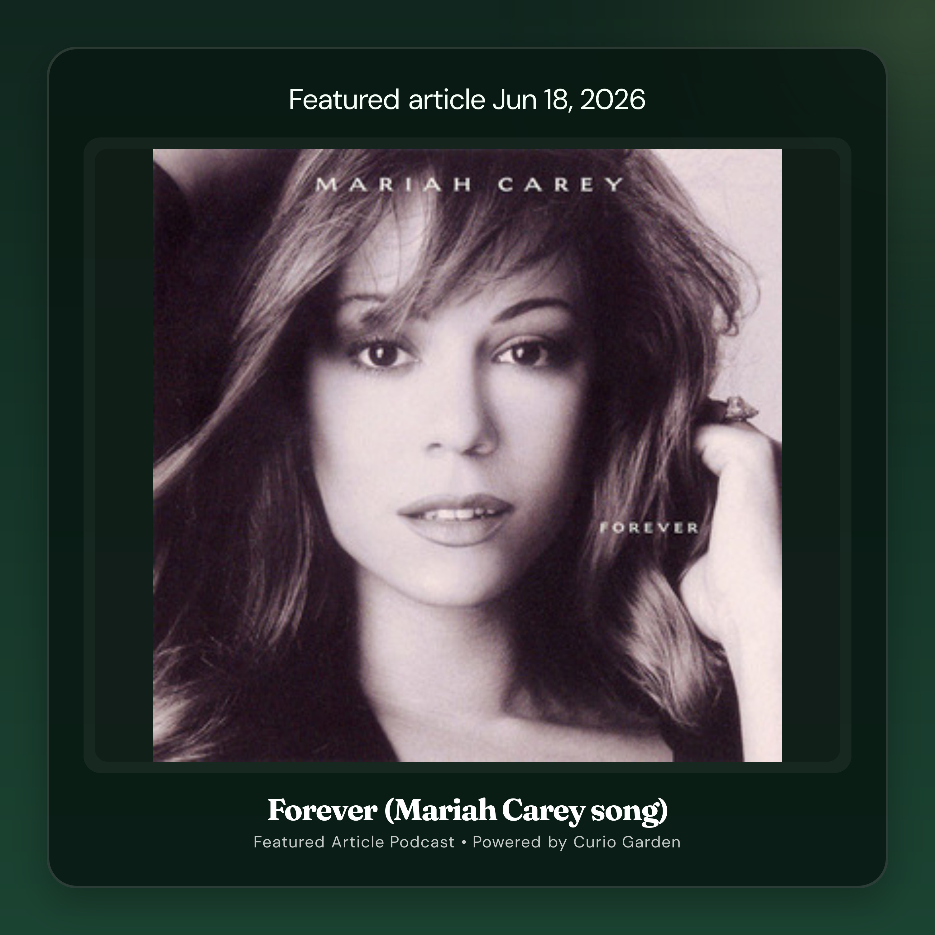 Artwork for Forever (Mariah Carey song)