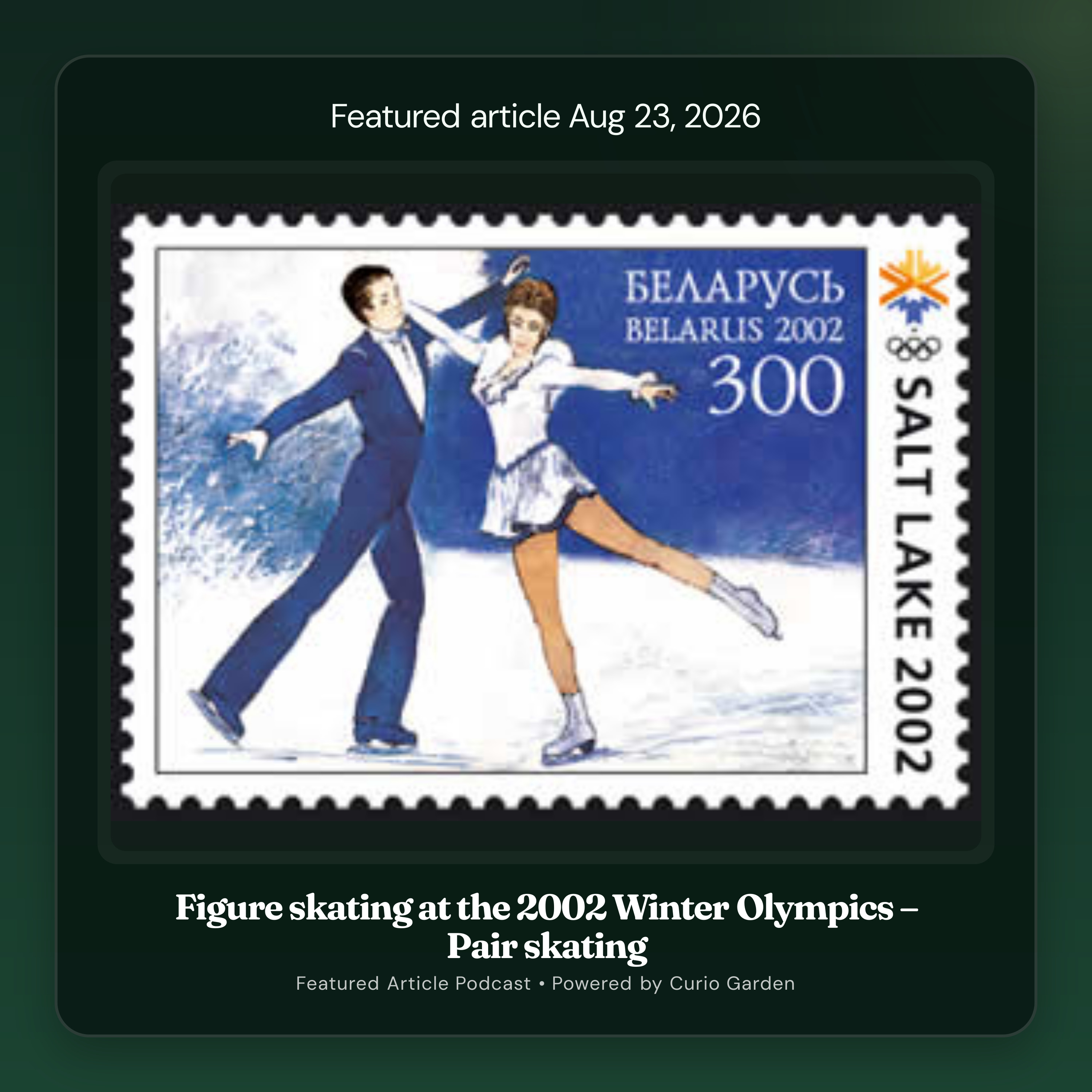 Artwork for Figure skating at the 2002 Winter Olympics – Pair skating