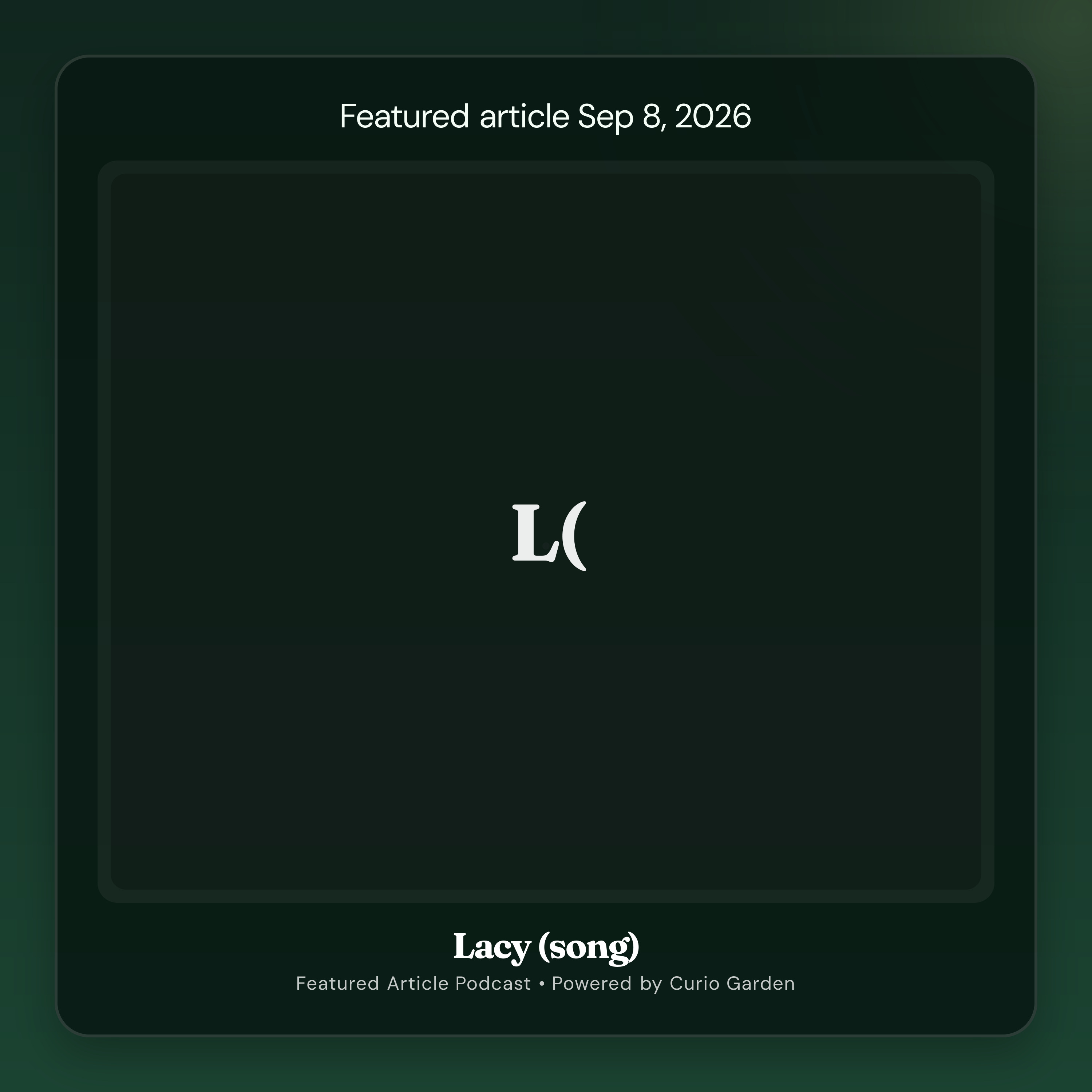Artwork for Lacy (song)