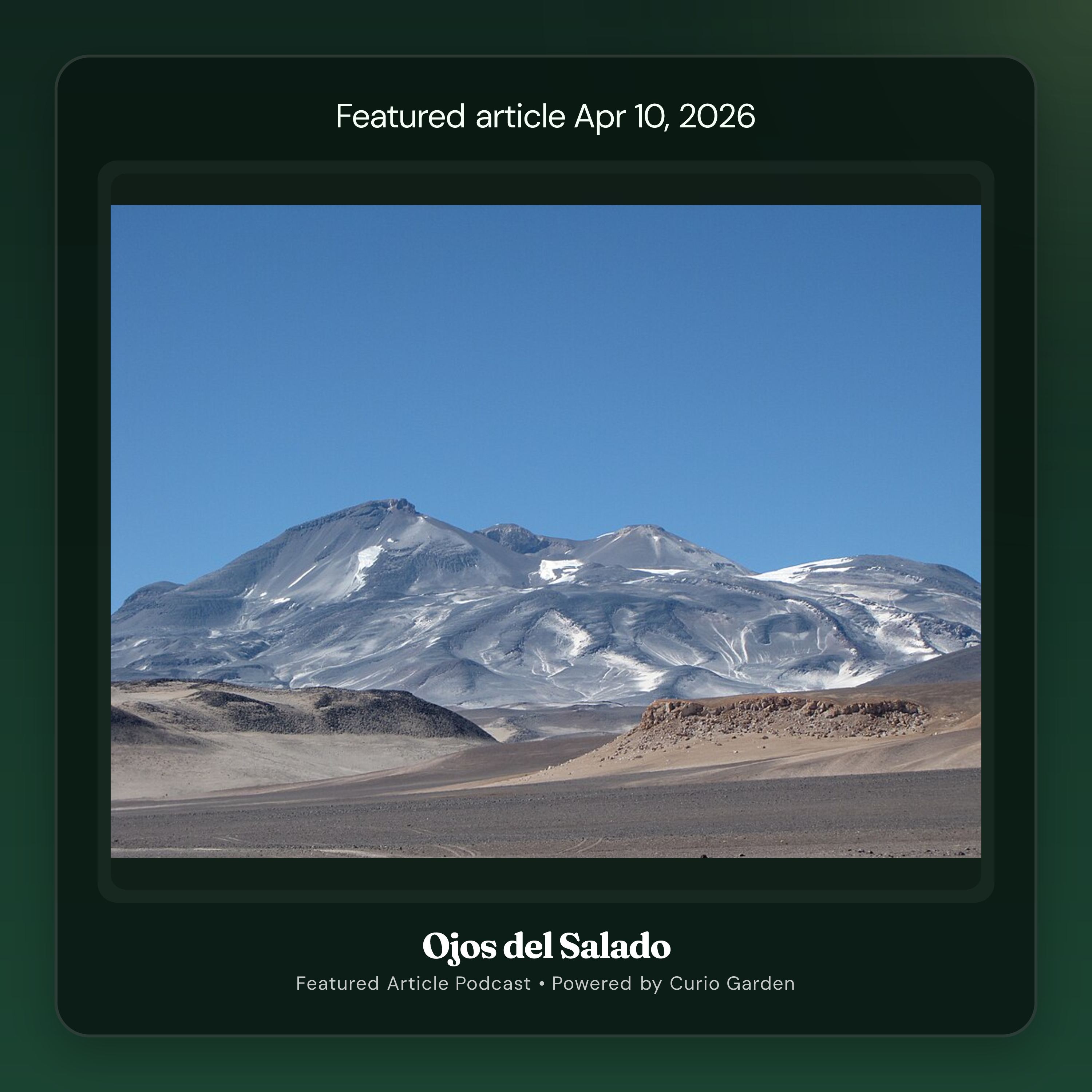 Artwork for Ojos del Salado