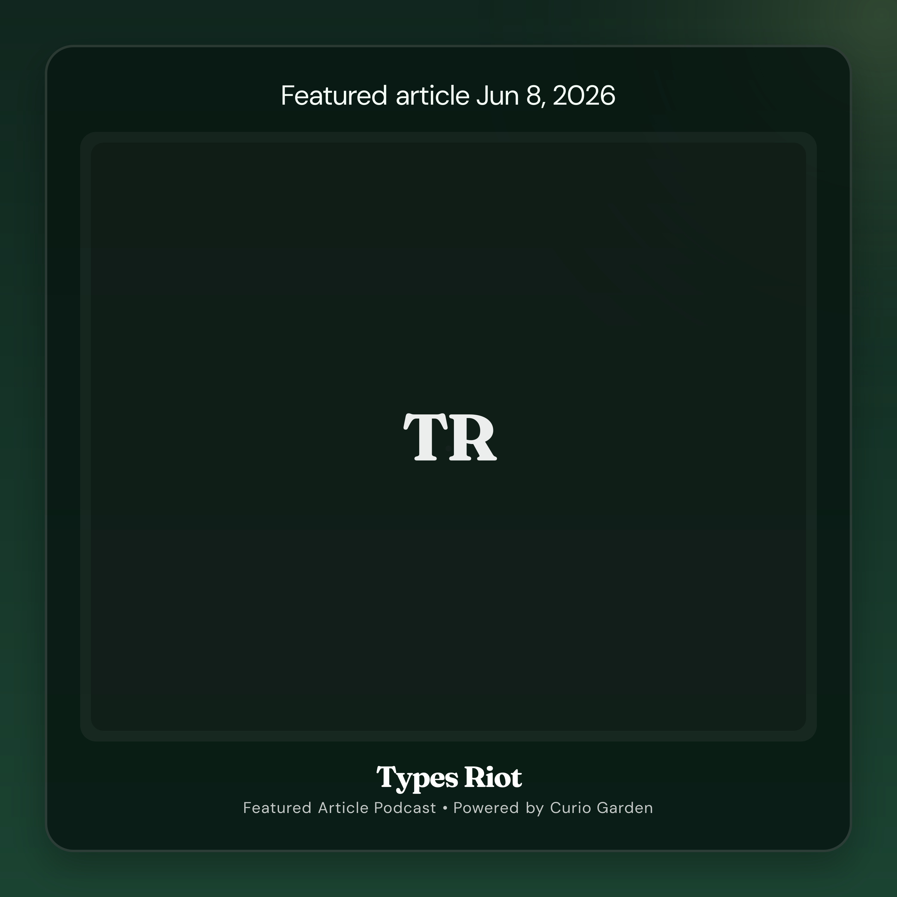 Artwork for Types Riot