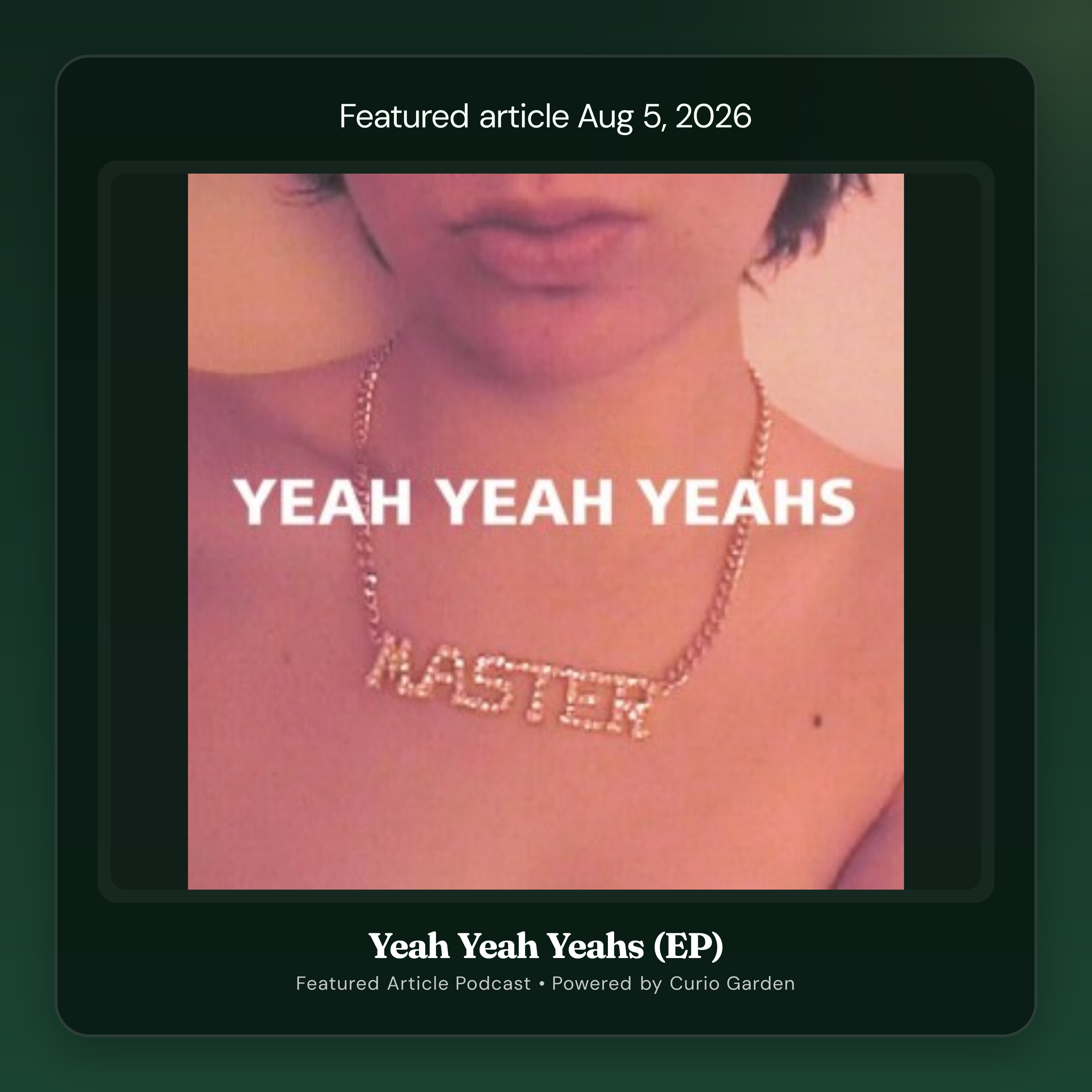 Artwork for Yeah Yeah Yeahs (EP)