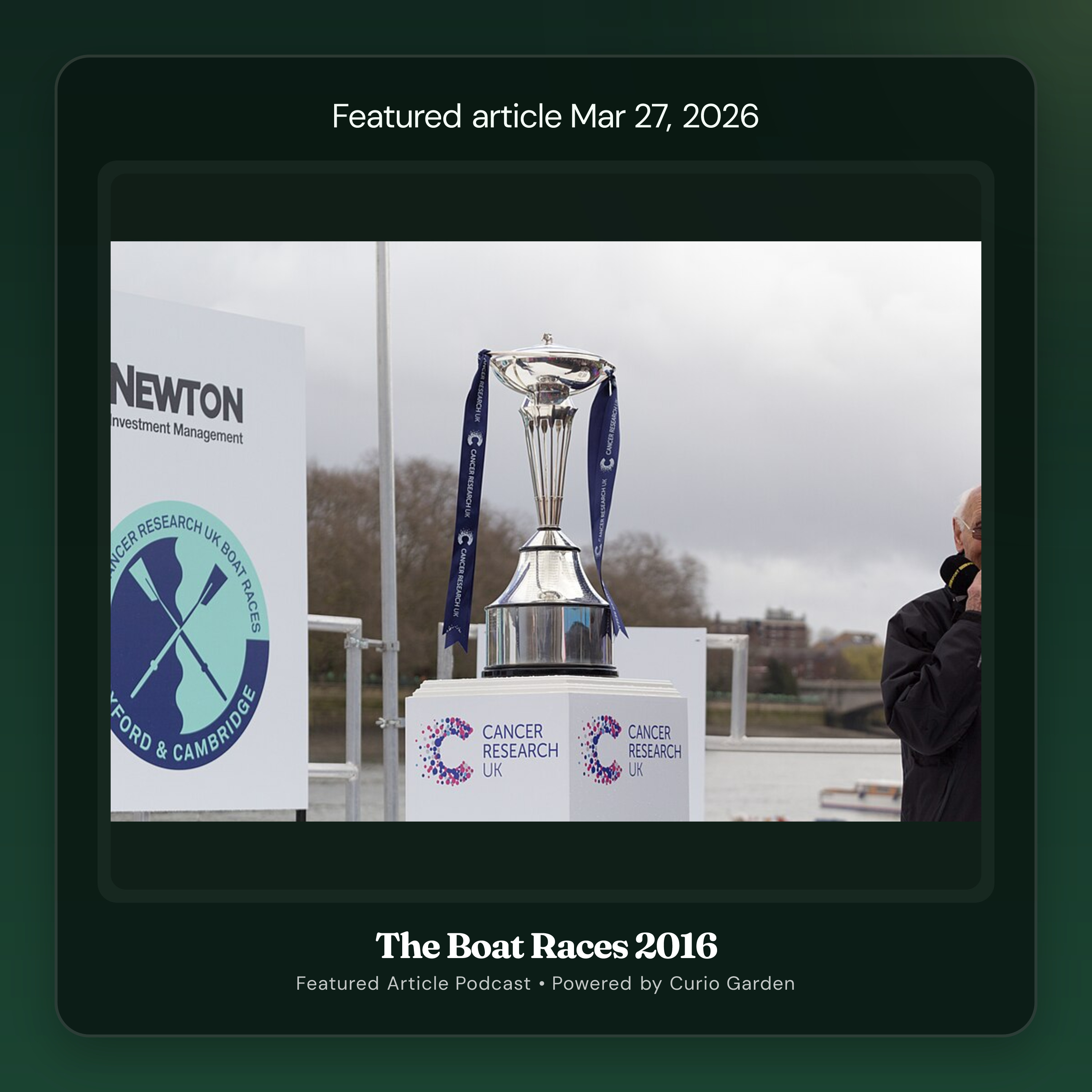 Artwork for The Boat Races 2016