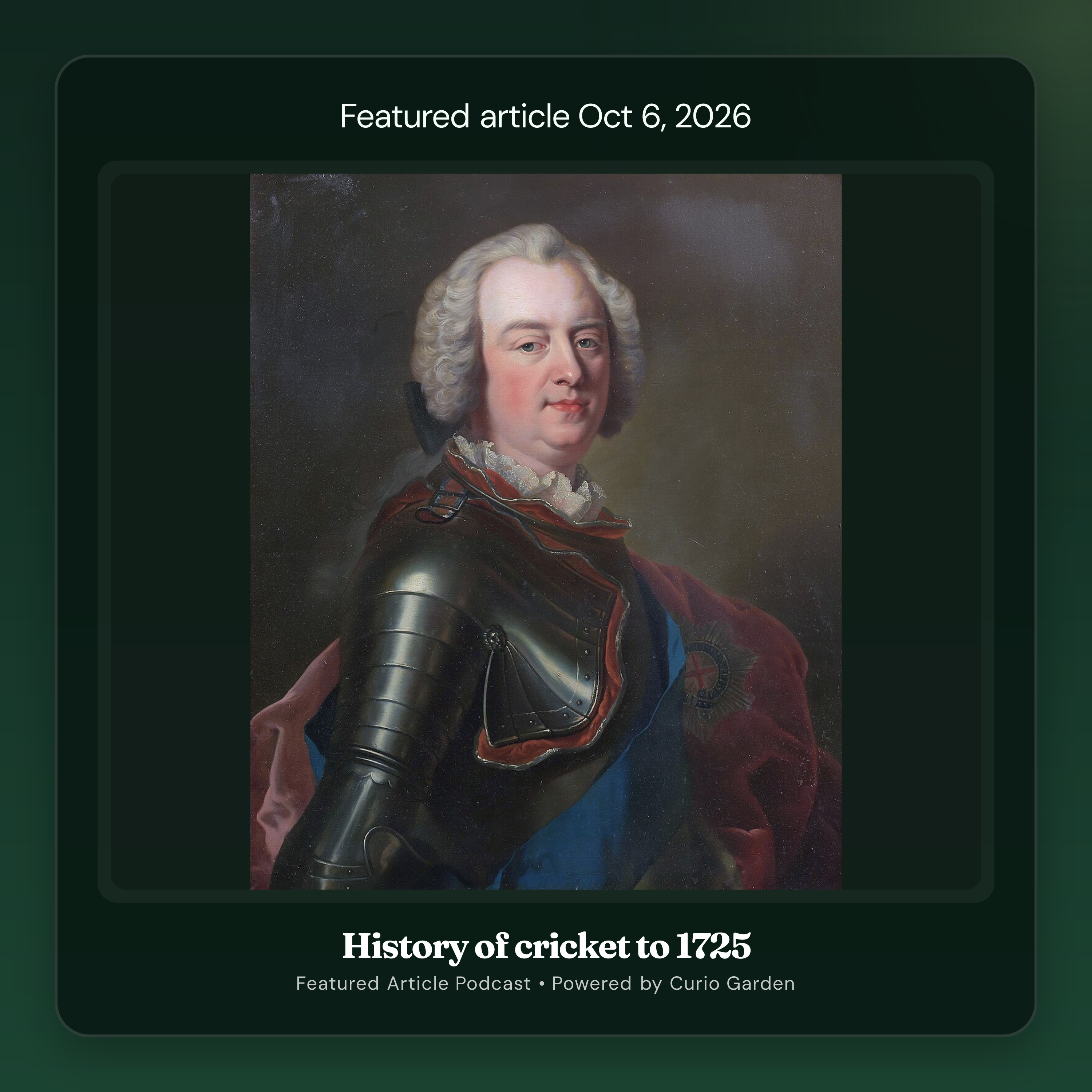 Artwork for History of cricket to 1725
