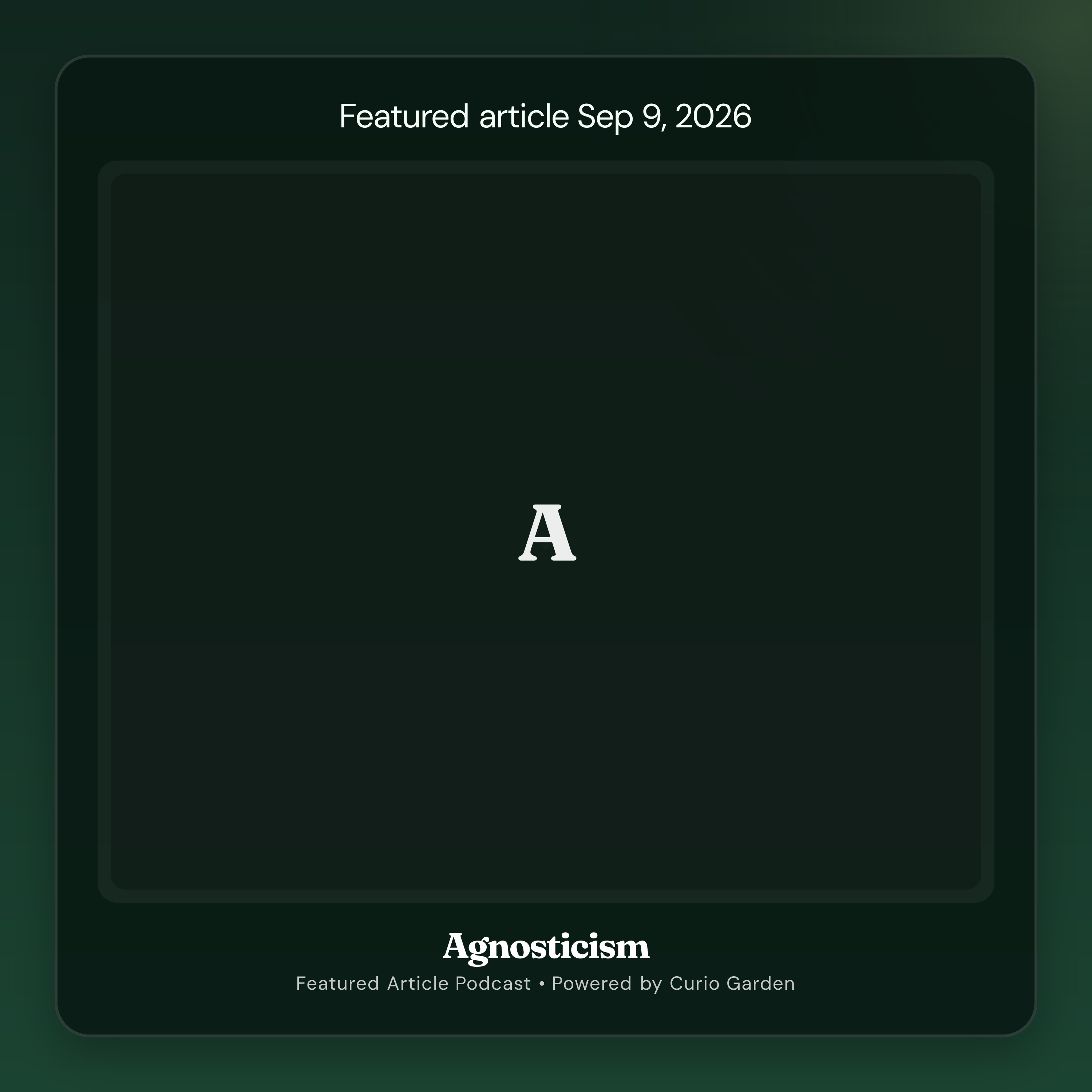 Artwork for Agnosticism