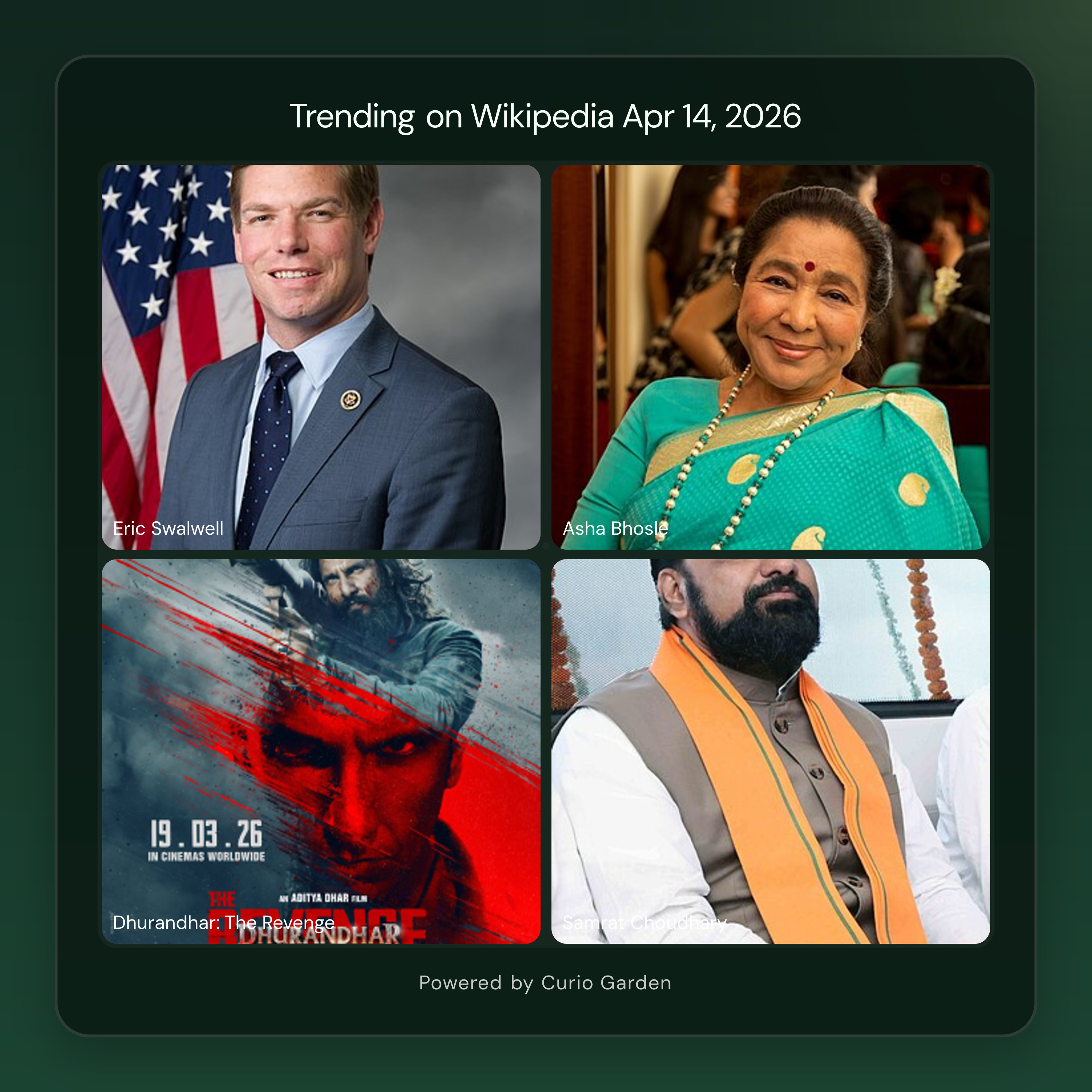Artwork for Sexual Assault Allegations End Swalwell's Campaign; Hungary Ends Orbán Era; India Mourns Asha Bhosle