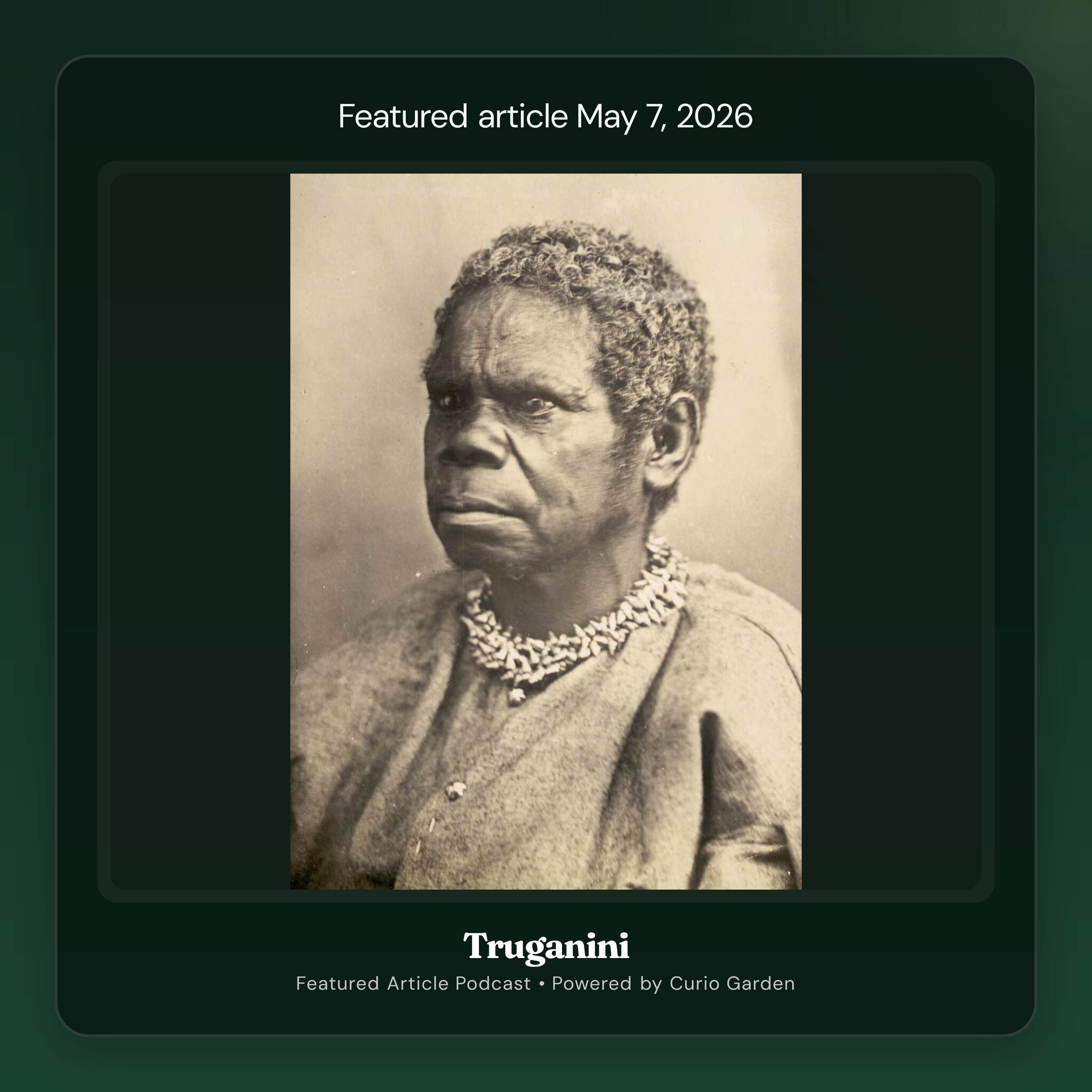 Artwork for Truganini
