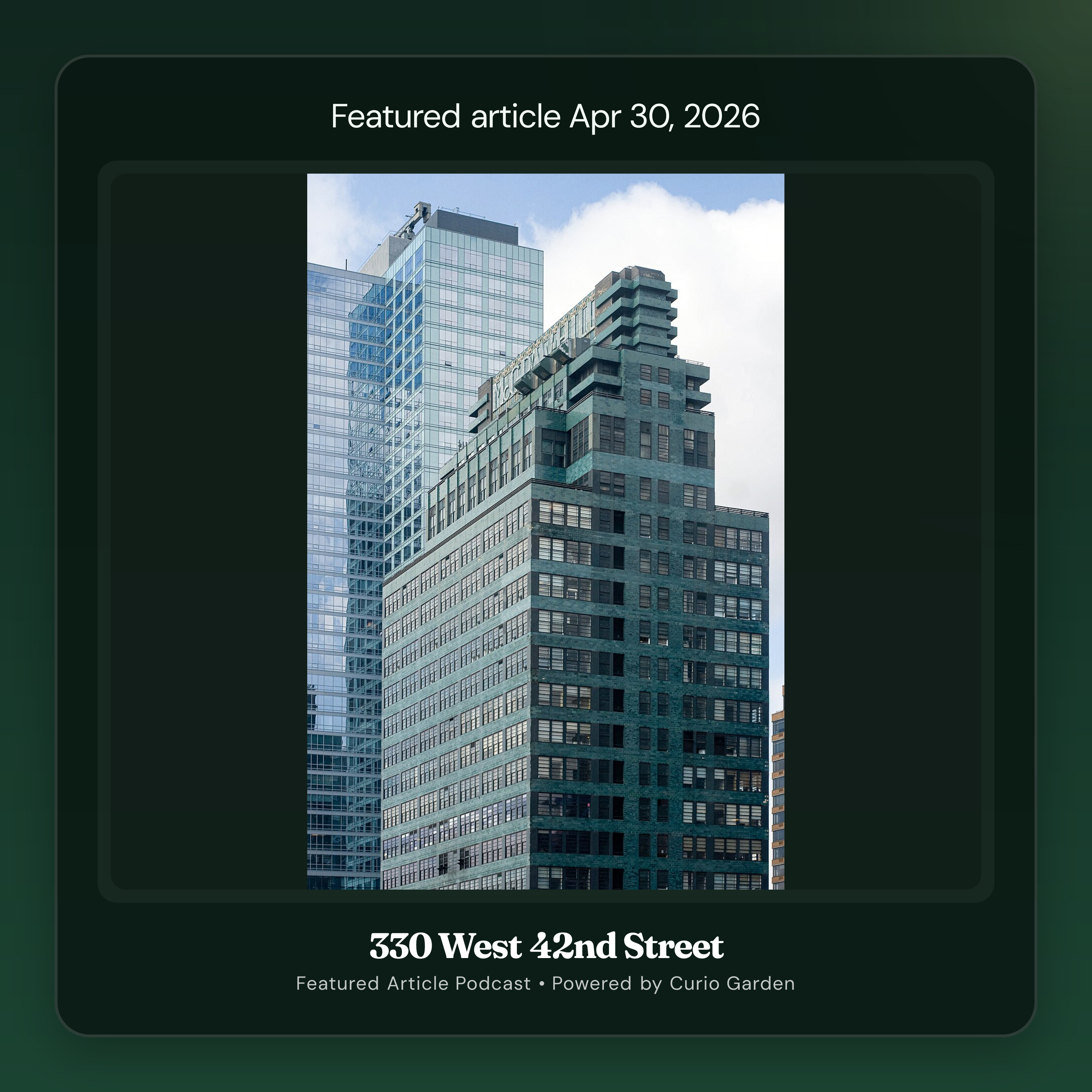 Artwork for 330 West 42nd Street