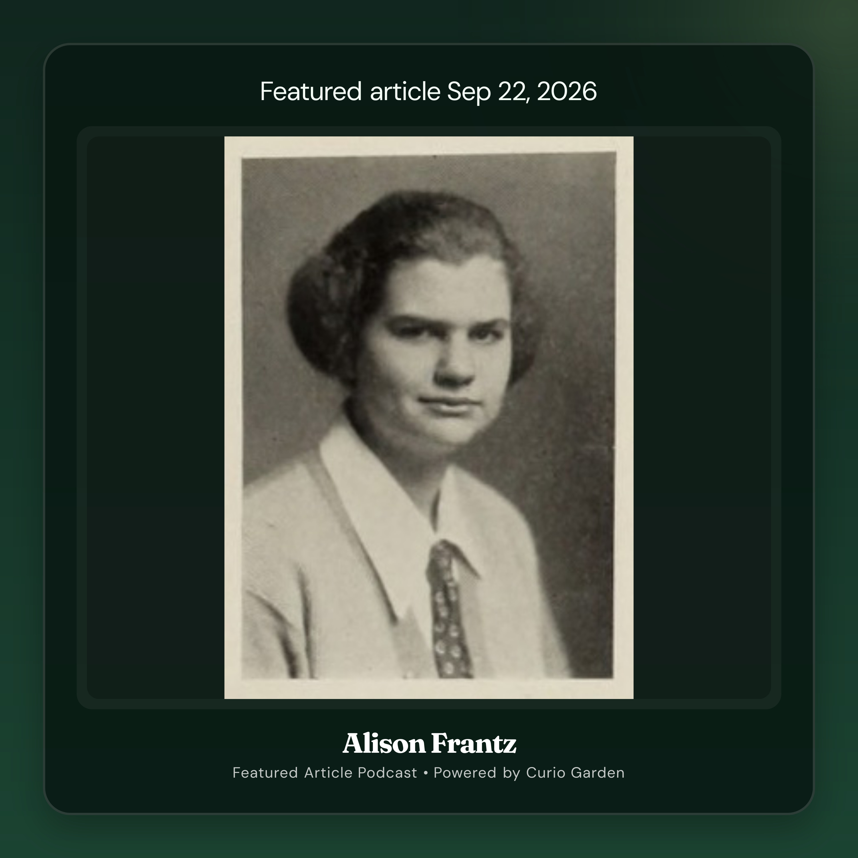 Artwork for Alison Frantz