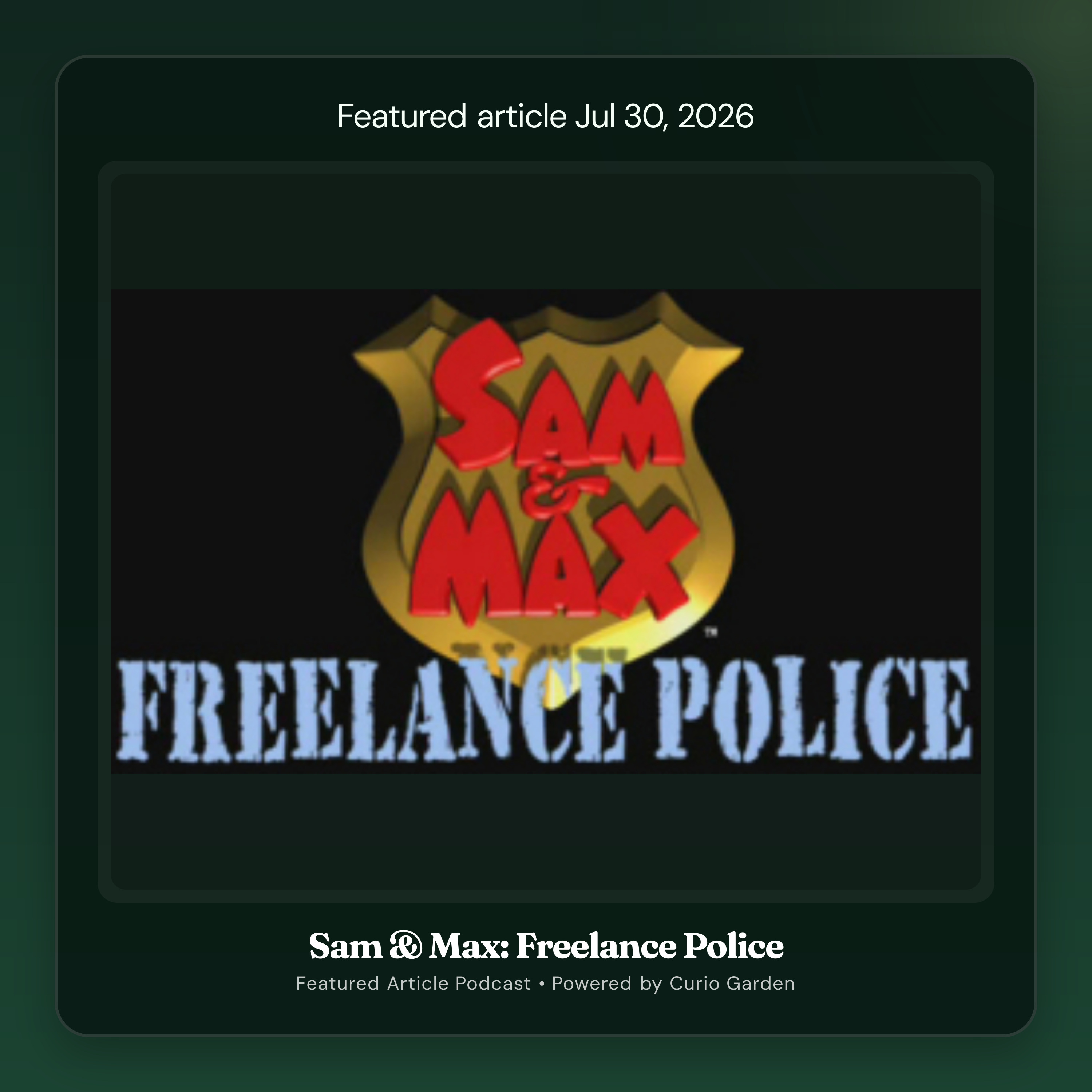 Artwork for Sam & Max: Freelance Police