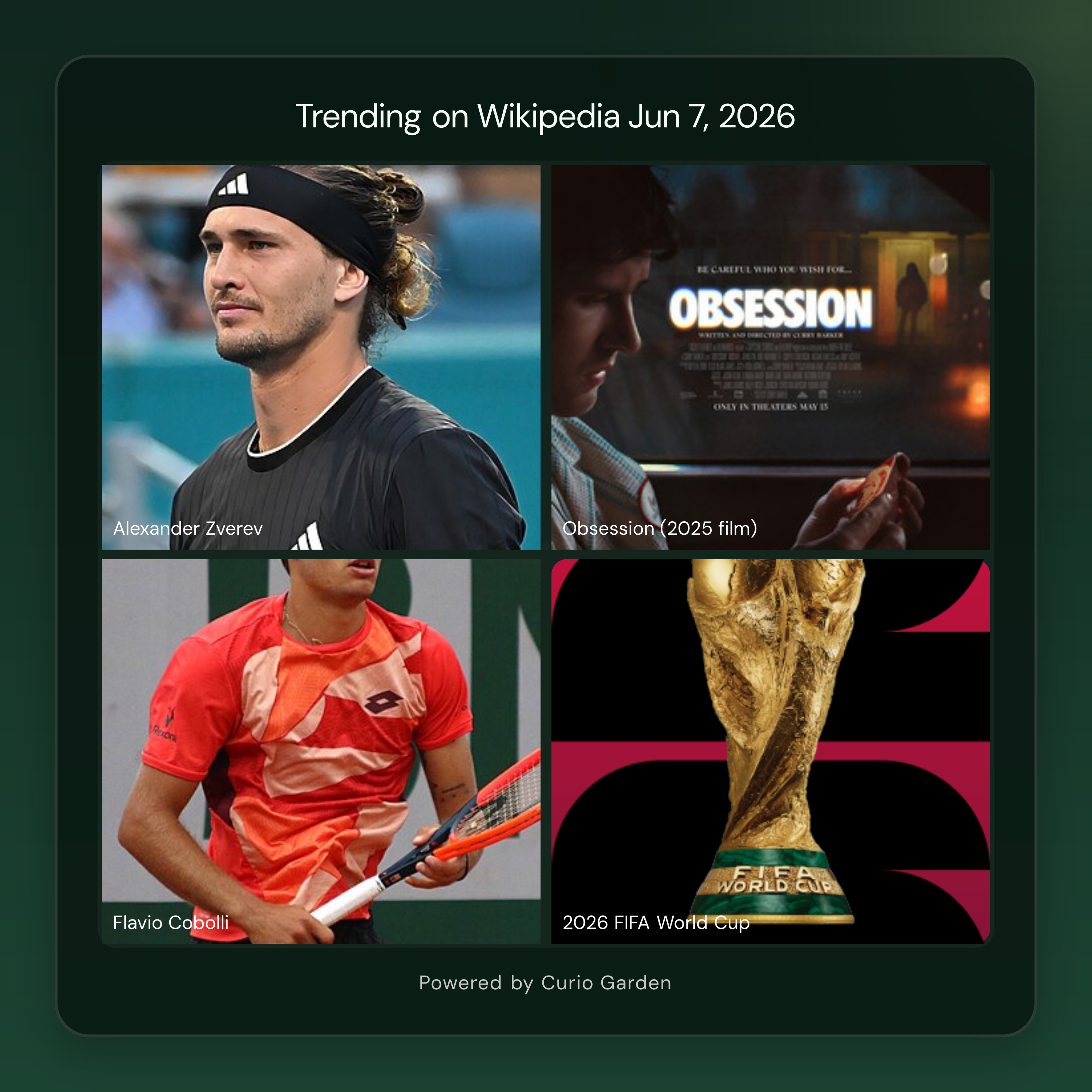 Artwork for Zverev Claims Maiden Grand Slam as World Cup Countdown Begins