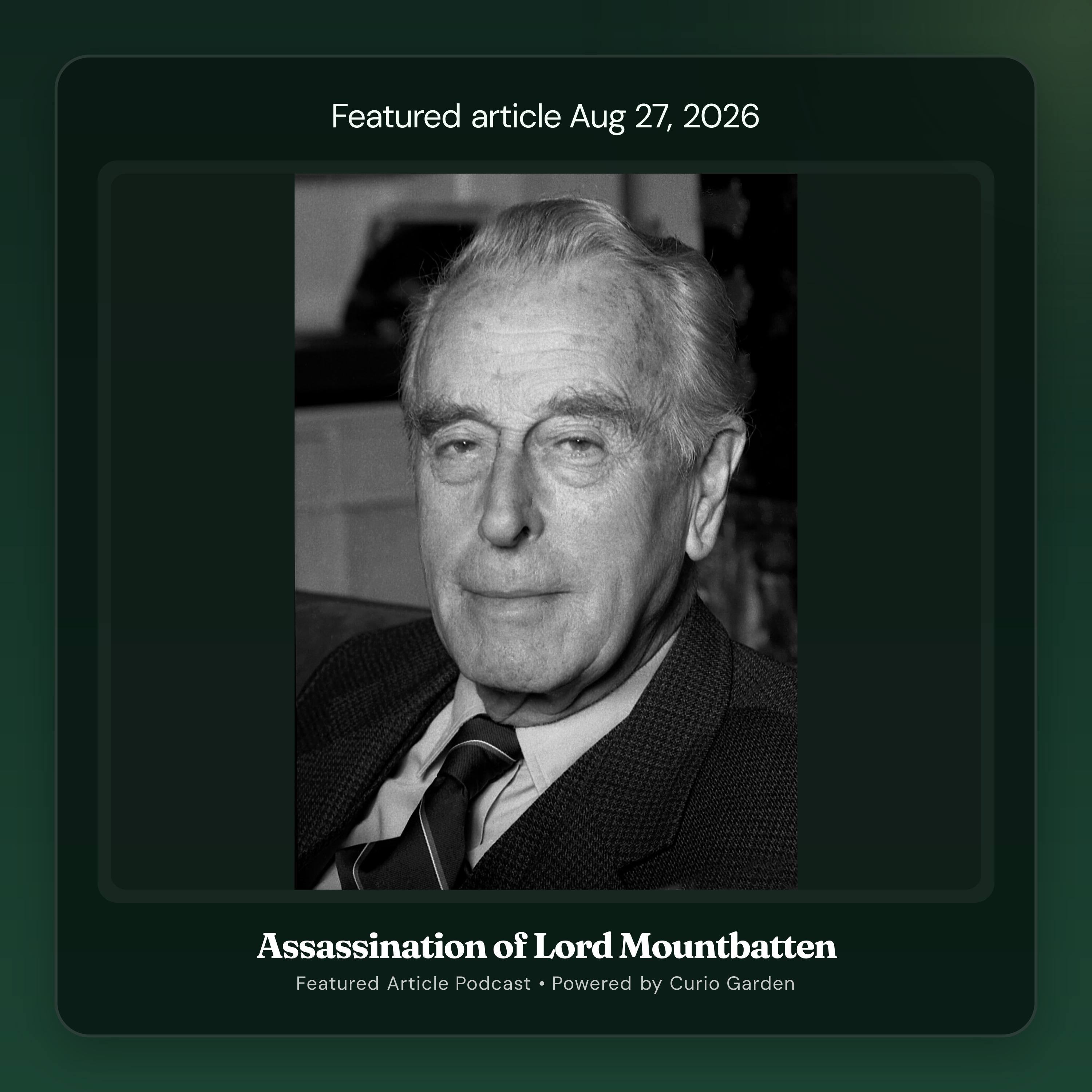 Artwork for Assassination of Lord Mountbatten