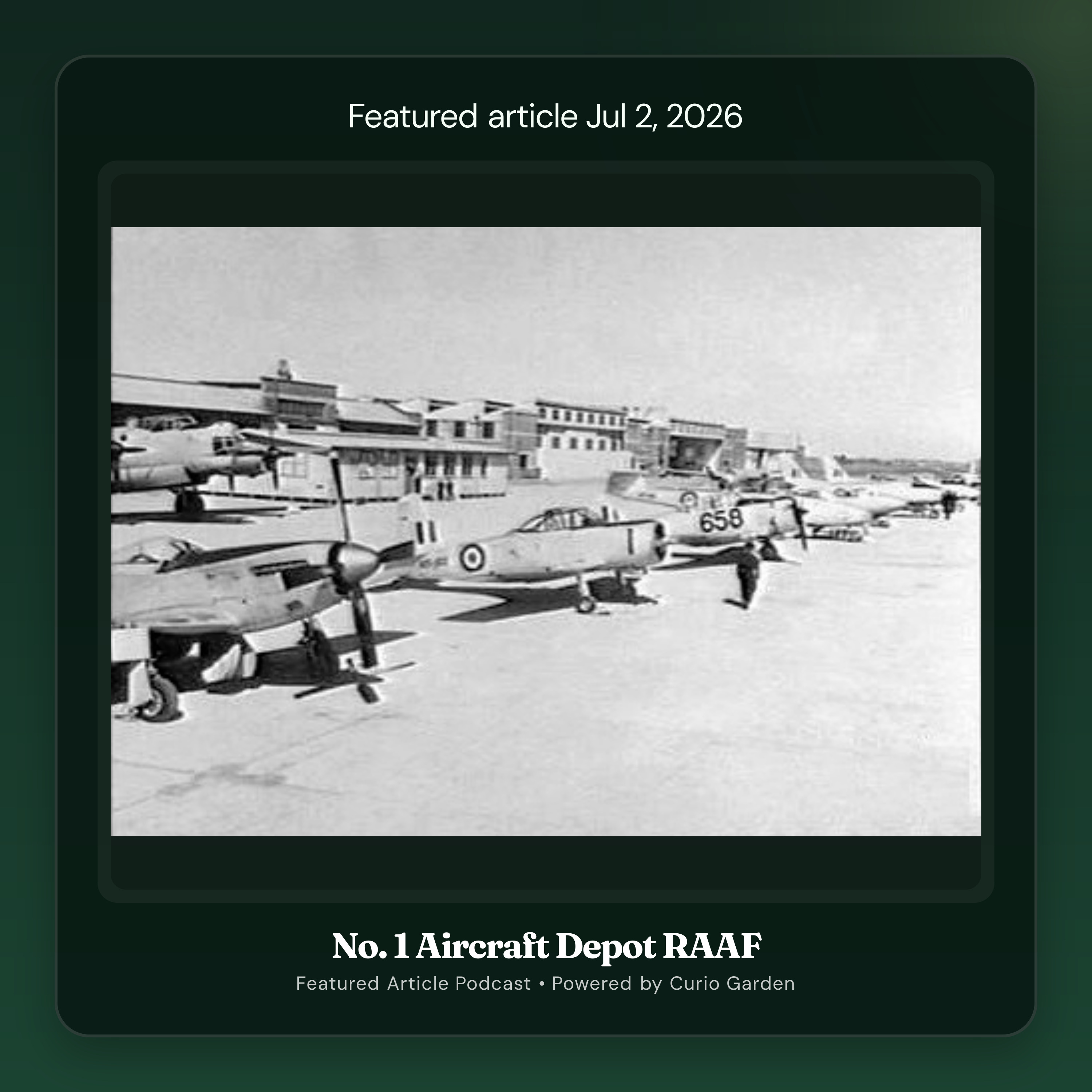 Artwork for No. 1 Aircraft Depot RAAF