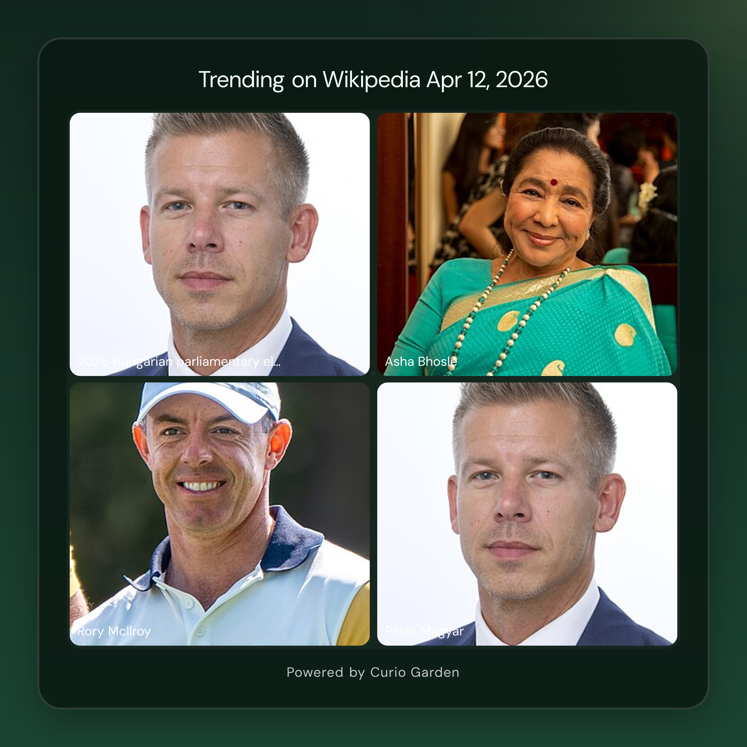 Artwork for Hungary's Historic Election Ends Orbán Era; Asha Bhosle Passes Away at 92