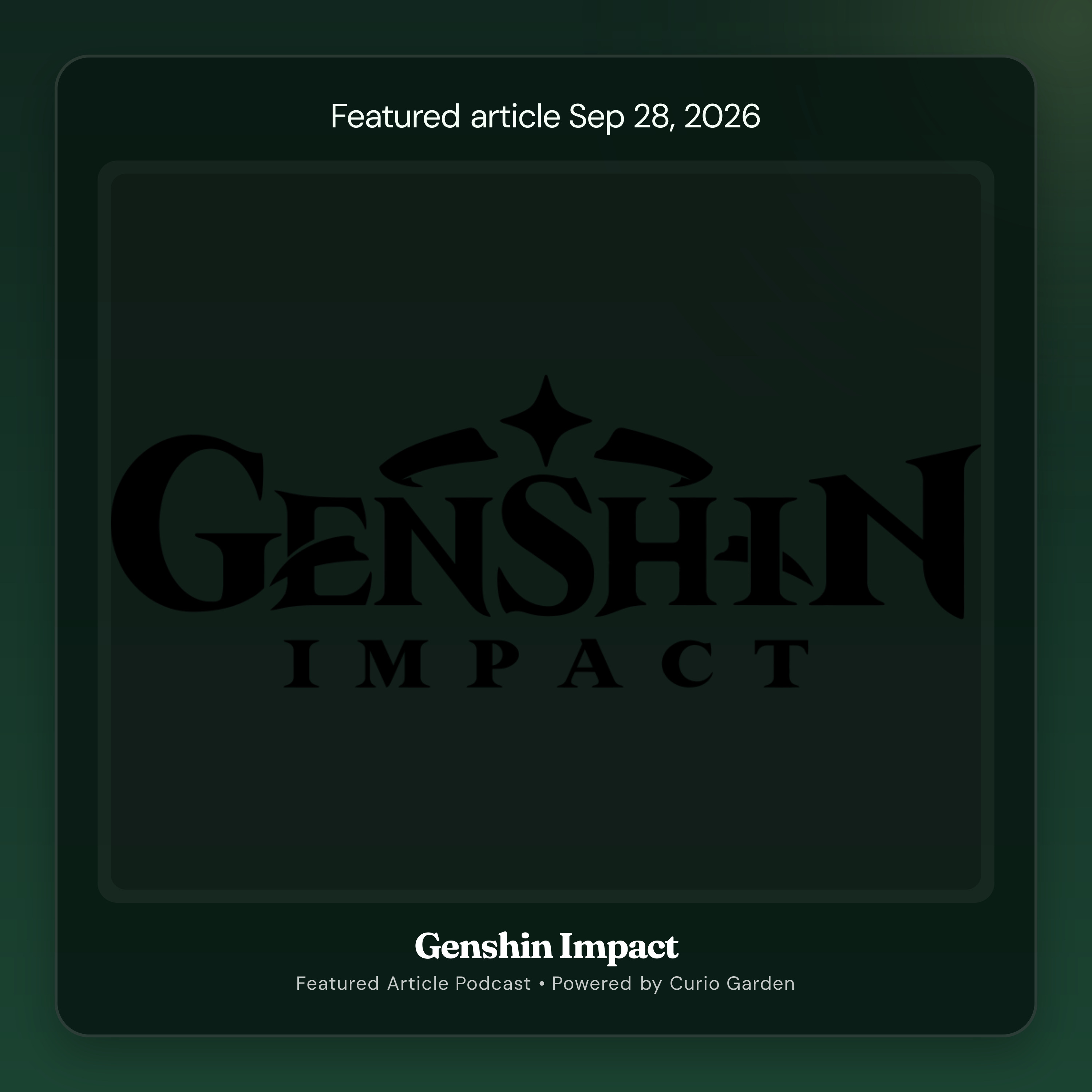 Artwork for Genshin Impact
