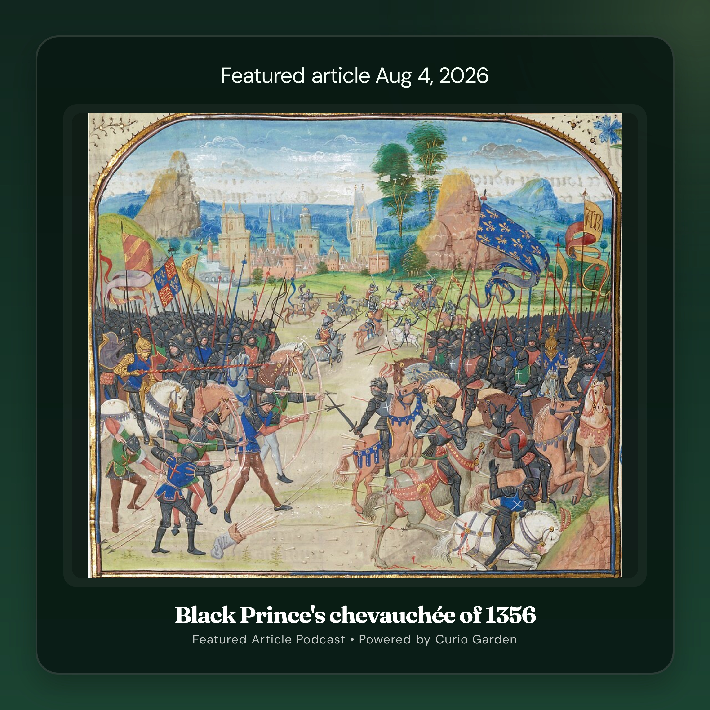 Artwork for Black Prince's chevauchée of 1356